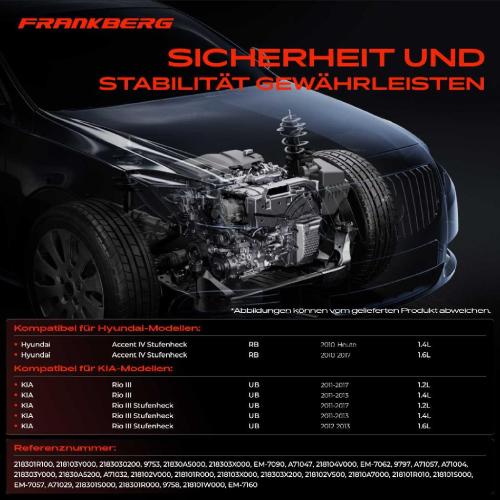 1x Motorlager Getriebelagerlager Vorne Links für Hyundai Accent 5 RB KIA Rio 3 UB Bild 1x Motorlager Getriebelagerlager Vorne Links für Hyundai Accent 5 RB KIA Rio 3 UB