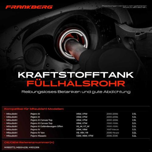1x Kraftstoffeinfüllrohr Einfüllstutzen für Mitsubishi Pajero III IV Bild 1x Kraftstoffeinfüllrohr Einfüllstutzen für Mitsubishi Pajero III IV