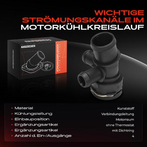 1x Kühlmittelflansch Wasserauslass für Audi A4 8K5 A6 4F5 Q5 8RB Seat Exeo ST 2.0L Bild 1x Kühlmittelflansch Wasserauslass für Audi A4 8K5 A6 4F5 Q5 8RB Seat Exeo ST 2.0L