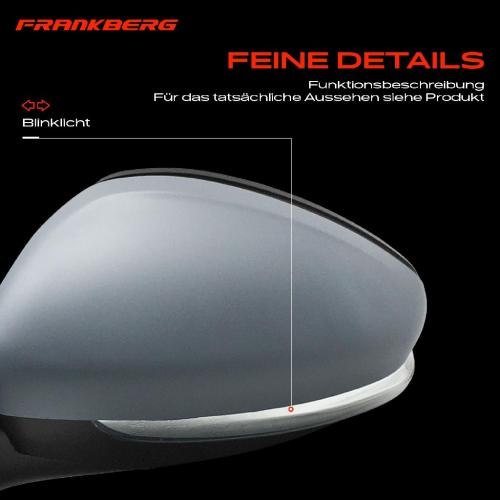 Frankberg 1x Außenspiegel Links für Peugeot 2008 I CU CA CC Bj ab 2012 Bild Frankberg 1x Außenspiegel Links für Peugeot 2008 I CU CA CC Bj ab 2012