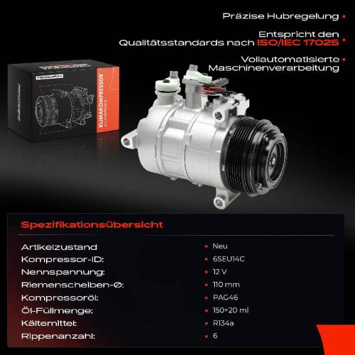 Frankberg 1x Klimakompressor für Mercedes-Benz W205 A205 C205 S205 W213 A/C238 S213 Bild Frankberg 1x Klimakompressor für Mercedes-Benz W205 A205 C205 S205 W213 A/C238 S213