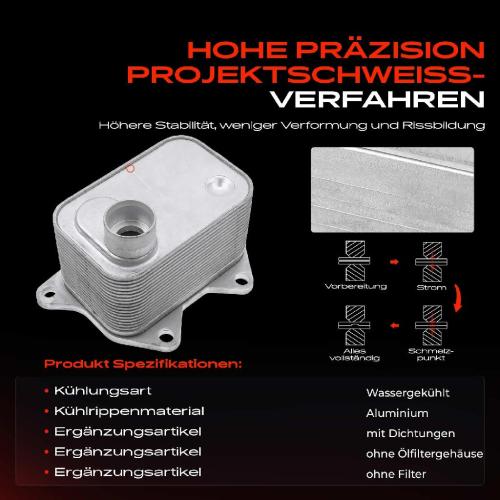 1x Ölkühler Motoröl für VW Tiguan Atlas Beetle Jetta IV Audi Q5 1.8L 2.0L Bj ab 2012 Bild 1x Ölkühler Motoröl für VW Tiguan Atlas Beetle Jetta IV Audi Q5 1.8L 2.0L Bj ab 2012