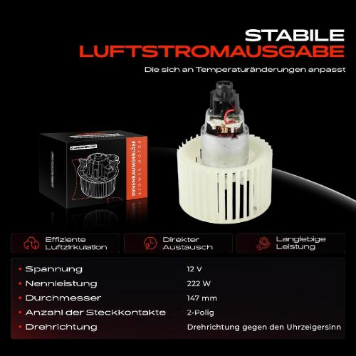 Frankberg 1x Gebläsemotor Innenraumgebläse für Audi 100 Avant A6 Avant C4 V8 Bild Frankberg 1x Gebläsemotor Innenraumgebläse für Audi 100 Avant A6 Avant C4 V8