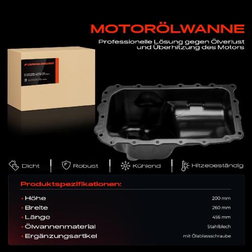 Frankberg 1x Ölwanne Motorölwanne für BMW E46 E60 E61 E81 E82 E85 E87 E88 E90 E91 E92 E93 1.6L 1.8L 2.0L Bild Frankberg 1x Ölwanne Motorölwanne für BMW E46 E60 E61 E81 E82 E85 E87 E88 E90 E91 E92 E93 1.6L 1.8L 2.0L