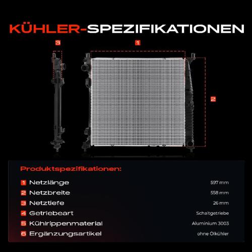 1x Kühler Wasserkühler Motorkühler für Mercedes-Benz GLE W166 C292 3.0L 5.5L 2015-2018 Bild 1x Kühler Wasserkühler Motorkühler für Mercedes-Benz GLE W166 C292 3.0L 5.5L 2015-2018