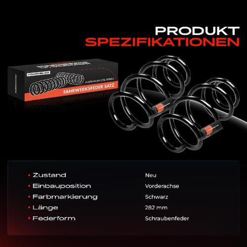 Frankberg 2x Fahrwerksfeder Vorderachse f r Audi TT 8J3 TT Roadster 8J9 1.8L 2.0L 2006-2014 Bild Frankberg 2x Fahrwerksfeder Vorderachse f r Audi TT 8J3 TT Roadster 8J9 1.8L 2.0L 2006-2014
