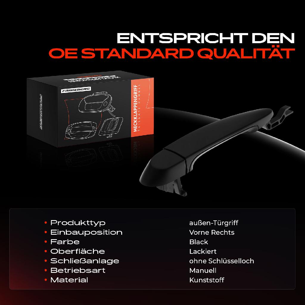 1x Türgriff Vorne Rechts außen für BMW 1er E81 E87 1er Cabriolet E88 1er Coupe E82 1.6L 2.0L 3.0L 2004-2013