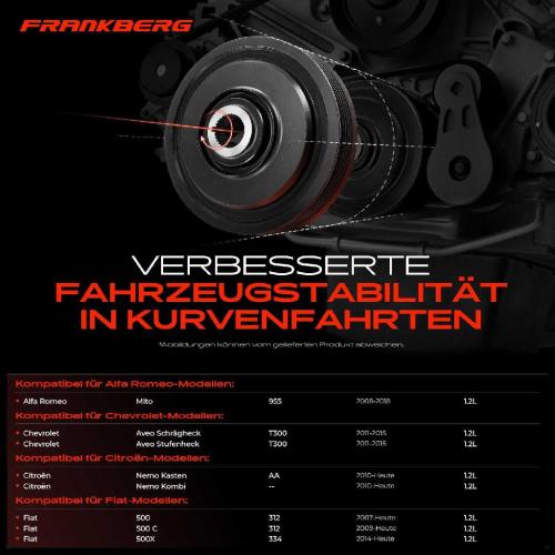 1x Riemenscheibe Kurbelwelle für Citroën Opel Suzuki Fiat 500 Alfa Romeo Lancia Bild 1x Riemenscheibe Kurbelwelle für Citroën Opel Suzuki Fiat 500 Alfa Romeo Lancia