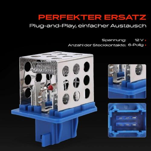 1x Widerstand Vorwiderstand Gebläsemotor für Citroën Xsara Peugeot 206 1998-2012 Bild 1x Widerstand Vorwiderstand Gebläsemotor für Citroën Xsara Peugeot 206 1998-2012