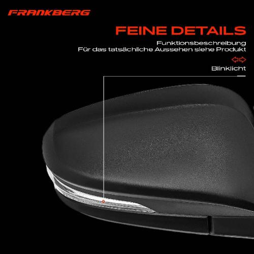 Frankberg 1x Außenspiegel Rechts für Toyota Hilux VII Pick-up N1 N2 N3 2.5L 3.0L 2005-2015 Bild Frankberg 1x Außenspiegel Rechts für Toyota Hilux VII Pick-up N1 N2 N3 2.5L 3.0L 2005-2015