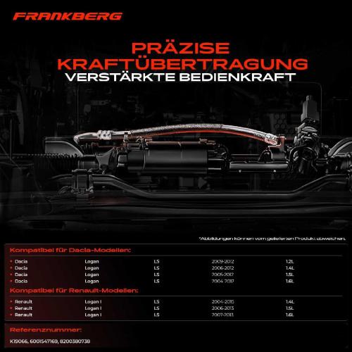 1x Seilzug Feststellbremse Hinterachse beidseitig für Dacia logan LS Renault Logan I 2004-2010 Bild 1x Seilzug Feststellbremse Hinterachse beidseitig für Dacia logan LS Renault Logan I 2004-2010