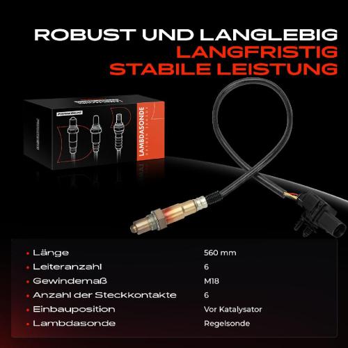 1x Lambdasonde Regelsonde Vor Katalysator für Alfa Romeo 159 156 Sportwagon GT Spider Brera Bild 1x Lambdasonde Regelsonde Vor Katalysator für Alfa Romeo 159 156 Sportwagon GT Spider Brera