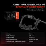 1x ABS Sensor Hinterachse links für Dodge Journey Fiat Freemont 2.4L 3.5L 3.6L 2.0L Bj ab 2008