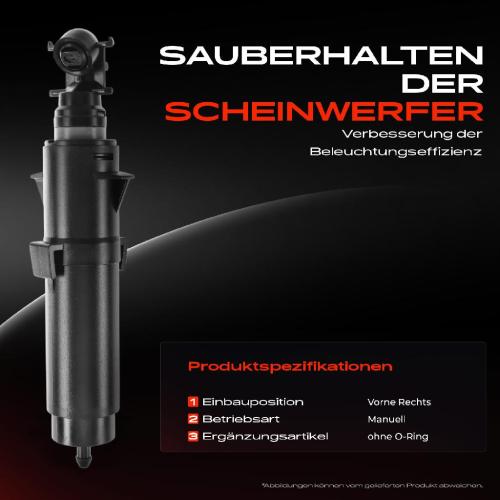 1x Scheinwerferreinigung Waschwasserdüse Vorne Rechts für BMW X5 X6 F15 F16 F85 F86 2013-2018 Bild 1x Scheinwerferreinigung Waschwasserdüse Vorne Rechts für BMW X5 X6 F15 F16 F85 F86 2013-2018