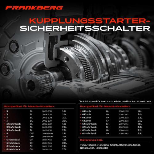 1x Kupplungspedalschalter für Mazda 3 Stufenheck BL 6 Hatchback GH Bild 1x Kupplungspedalschalter für Mazda 3 Stufenheck BL 6 Hatchback GH