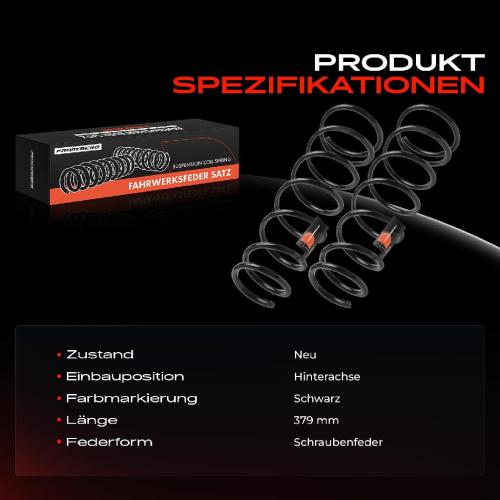 Frankberg 2x Fahrwerksfeder Hinterachse für Mazda MX-5 III NC 1.8L 2.0L 2005-2007 Bild Frankberg 2x Fahrwerksfeder Hinterachse für Mazda MX-5 III NC 1.8L 2.0L 2005-2007