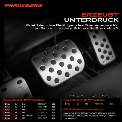 1x Unterdruckpumpe Bremsanlage Vakuumpumpe für BMW 3er E46 5er E60 7er E65 E66 X3 X5 Bild 1x Unterdruckpumpe Bremsanlage Vakuumpumpe für BMW 3er E46 5er E60 7er E65 E66 X3 X5