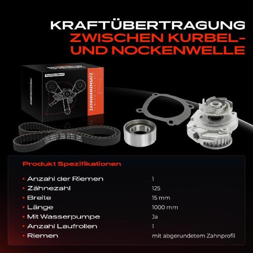 1x Zahnriemensatz Zahnriemen Wasserpumpe für Fiat Cinquecento Panda 141 Punto Uno Bild 1x Zahnriemensatz Zahnriemen Wasserpumpe für Fiat Cinquecento Panda 141 Punto Uno