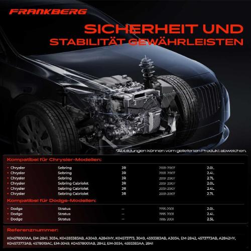 3x Motorlager Getriebelagerlager Vorne und Hinten für Chrysler Sebring JR Dodge Stratus Bild 3x Motorlager Getriebelagerlager Vorne und Hinten für Chrysler Sebring JR Dodge Stratus