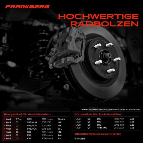 10x Radschraube für VW Touareg CR7 Audi A8 Q3 Q5 8RB Q7 4MB 4MG Q8 4MN Bild 10x Radschraube für VW Touareg CR7 Audi A8 Q3 Q5 8RB Q7 4MB 4MG Q8 4MN