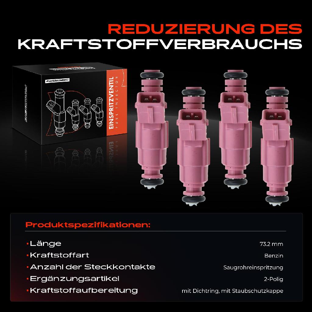 4x Einspritzventil Einspritzdüse für Citroën Ford KA Mazda Peugeot 106 II 306 Partner