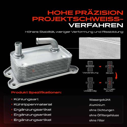 1x Ölkühler Motoröl für Volvo C30 C70 II S40 II S60 II S80 II V40 V50 V60 I V70 III Bild 1x Ölkühler Motoröl für Volvo C30 C70 II S40 II S60 II S80 II V40 V50 V60 I V70 III