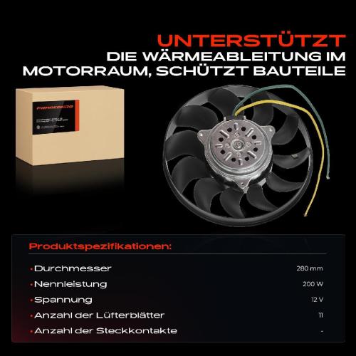 1x Motorkühller Einfachlüfter ohne Kühlerlüfterrahmen Audi A4 8E B6 A6 4B Bild 1x Motorkühller Einfachlüfter ohne Kühlerlüfterrahmen Audi A4 8E B6 A6 4B