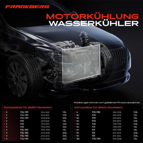 1x Kühler Wasserkühler Motorkühler für BMW 3er F30 F80 F20 F21 F23 F31 F34 F36 Bild 1x Kühler Wasserkühler Motorkühler für BMW 3er F30 F80 F20 F21 F23 F31 F34 F36