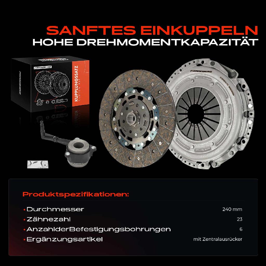 1x Kupplungssatz für VW Golf Plus V Variant VI Passat CC Caddy Jetta IV Scirocco Sharan Tiguan Touran