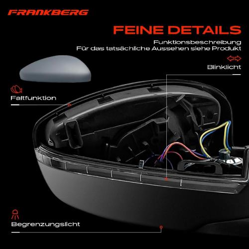 Frankberg 1x Außenspiegel Rechts für Peugeot 308 II L3 LB LH LP LW L4 LC LJ LR LX 2013-2021 Bild Frankberg 1x Außenspiegel Rechts für Peugeot 308 II L3 LB LH LP LW L4 LC LJ LR LX 2013-2021