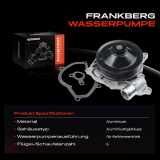 1x Wasserpumpe Kühlwasserpumpe für Porsche 911 996 Cabriolet 3.4L 3.6L Carrera Boxster 986 2.7L 3.2L