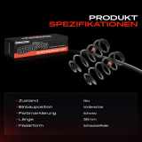 2x Fahrwerksfeder Vorderachse für Peugeot 407 6D 407 SW 6E 2.0L 2.2L 2004-2010