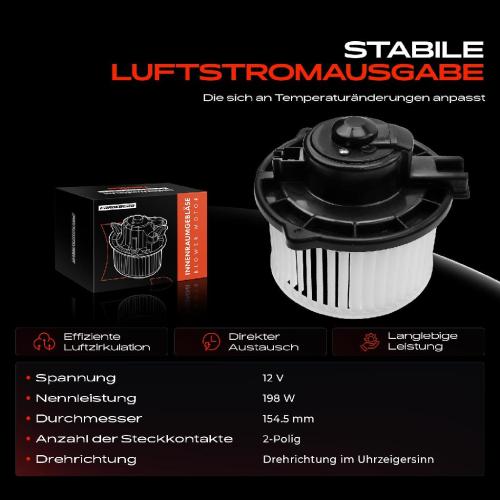 Frankberg 1x Gebläsemotor Innenraumgebläse für Mercedes-Benz W163 ML230 ML320 ML430 1998-2005 Bild Frankberg 1x Gebläsemotor Innenraumgebläse für Mercedes-Benz W163 ML230 ML320 ML430 1998-2005