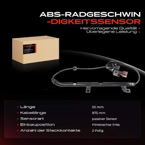 1x ABS Sensor Hinterachse links für Nissan Almera I N15 Almera I Hatchback 1.4L 1.6L 2.0L 1995-2000 Bild 1x ABS Sensor Hinterachse links für Nissan Almera I N15 Almera I Hatchback 1.4L 1.6L 2.0L 1995-2000