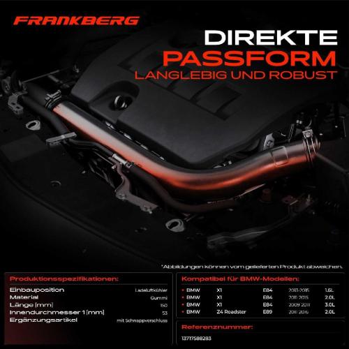 1x Kühlerschlauch Turboschlauch für BMW X1 E84 Z4 Roadster E89 1.6L 2.0L 3.0L 2009-2016 Bild 1x Kühlerschlauch Turboschlauch für BMW X1 E84 Z4 Roadster E89 1.6L 2.0L 3.0L 2009-2016