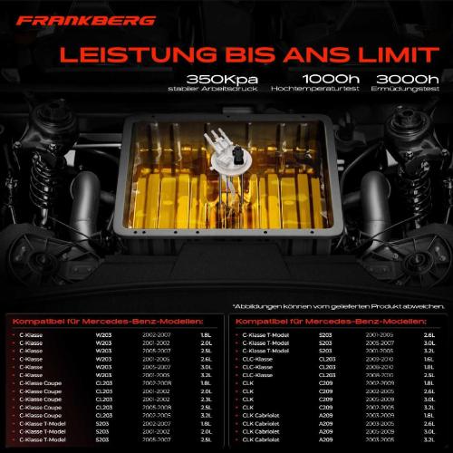 1x Kraftstoffpumpe für Mercedes-Benz C-Klasse Coupe T-Model W203 CL203 S203 CL203 C209 A209 Bild 1x Kraftstoffpumpe für Mercedes-Benz C-Klasse Coupe T-Model W203 CL203 S203 CL203 C209 A209