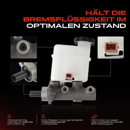 1x Hauptbremszylinder Bremszylinder für Hyundai Santa Fé II CM 2.2L 2.7L 2006-2012 Bild 1x Hauptbremszylinder Bremszylinder für Hyundai Santa Fé II CM 2.2L 2.7L 2006-2012