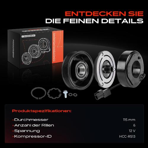 1x Magnetkupplung Klimakompressor für Mazda 3 BL BM BN BP 6 GJ GL CX-5 GH KE KF DM Bild 1x Magnetkupplung Klimakompressor für Mazda 3 BL BM BN BP 6 GJ GL CX-5 GH KE KF DM