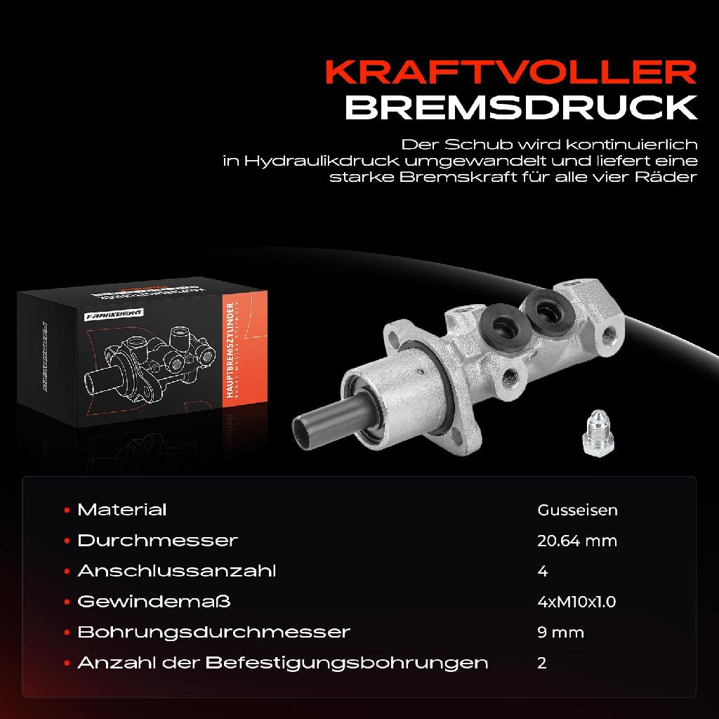 1x Hauptbremszylinder Bremszylinder für Peugeot 205 I II 1983-1998 1.0L-1.9L
