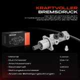 1x Hauptbremszylinder Bremszylinder für Peugeot 205 I II 1983-1998 1.0L-1.9L