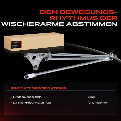 1x Wischergestänge Vorne für Volvo C30 C70 II S40 II V50 XC70II Bild 1x Wischergestänge Vorne für Volvo C30 C70 II S40 II V50 XC70II