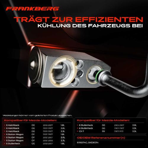 1x Expansionsventil Klimaanlage für Mazda 6 GG 6 Station Wagon GY CX-7 ER 1.8L-2.3L Bild 1x Expansionsventil Klimaanlage für Mazda 6 GG 6 Station Wagon GY CX-7 ER 1.8L-2.3L