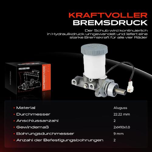 1x Hauptbremszylinder Bremszylinder für Suzuki SJ 413 OS Samurai 1984-2004 1.0L 1.3L Bild 1x Hauptbremszylinder Bremszylinder für Suzuki SJ 413 OS Samurai 1984-2004 1.0L 1.3L