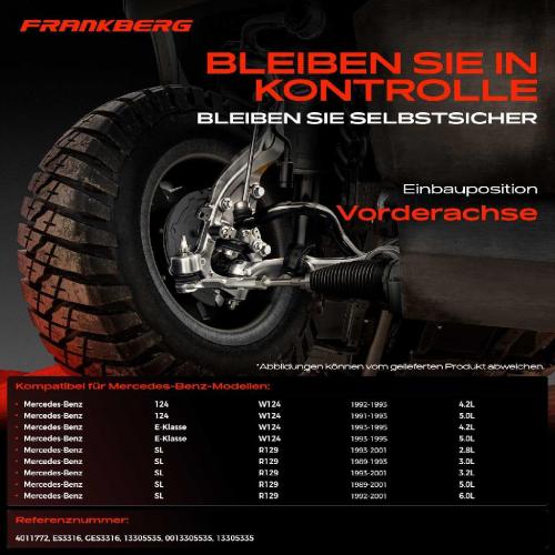 2x Spurstangenkopf Vorderachse für Mercedes-Benz 124 Stufenheck W124 E-Klasse SL R129 1989-2001 Bild 2x Spurstangenkopf Vorderachse für Mercedes-Benz 124 Stufenheck W124 E-Klasse SL R129 1989-2001