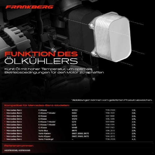 1x Ölkühler Motoröl für Mercedes-Benz W202 S202 W210 S210 W461 Vario B670 B667 Bild 1x Ölkühler Motoröl für Mercedes-Benz W202 S202 W210 S210 W461 Vario B670 B667