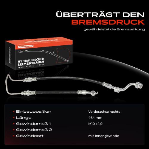 1x Bremsschlauch Bremsschläuche Vorderachse Rechts für KIA Cerato LD 1.6L 2.0L Bild 1x Bremsschlauch Bremsschläuche Vorderachse Rechts für KIA Cerato LD 1.6L 2.0L