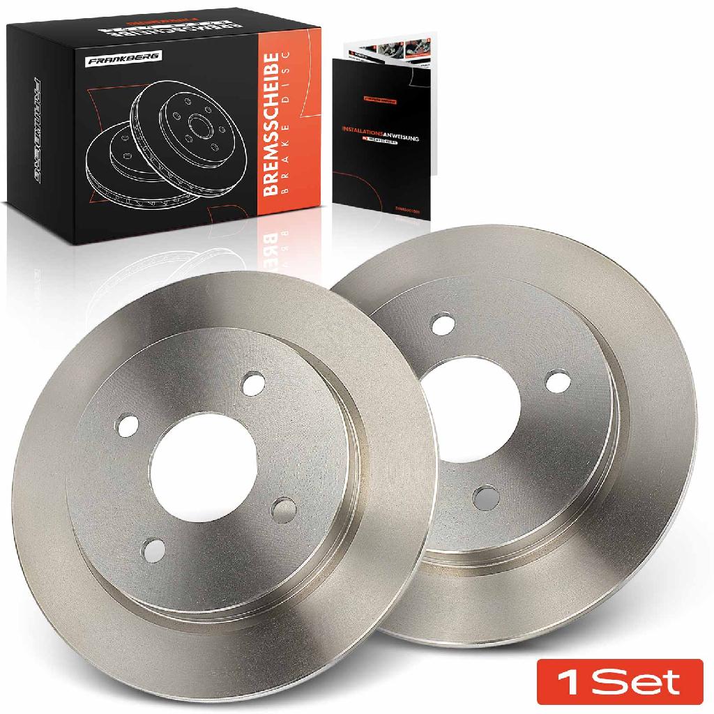 2x Bremsscheiben Hinterachse für Ford Fiesta V VI Van Focus Stufenheck Turnier 1982-2017