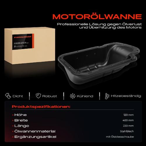 Frankberg 1x Ölwanne Motorölwanne für Peugeot Citroën 206 207 307 C2 C3 C4 Fiat Fiorino Qubo 2003-2018 I4 1.4L Bild Frankberg 1x Ölwanne Motorölwanne für Peugeot Citroën 206 207 307 C2 C3 C4 Fiat Fiorino Qubo 2003-2018 I4 1.4L