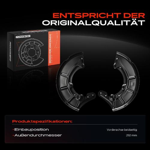 2x Ankerblech Bremsscheibe Vorderachse Beidseitig für VW Golf 3 1H1 1H5 Passat Vento Corrado Seat Bild 2x Ankerblech Bremsscheibe Vorderachse Beidseitig für VW Golf 3 1H1 1H5 Passat Vento Corrado Seat