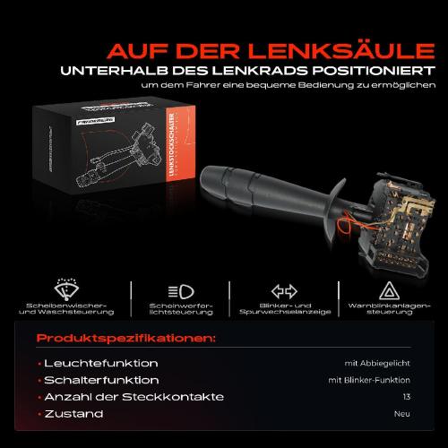 1x Kombischalter Lenkstockschalter für Opel Vivaro X83 Renault Trafic II Bus JL Kasten Bild 1x Kombischalter Lenkstockschalter für Opel Vivaro X83 Renault Trafic II Bus JL Kasten